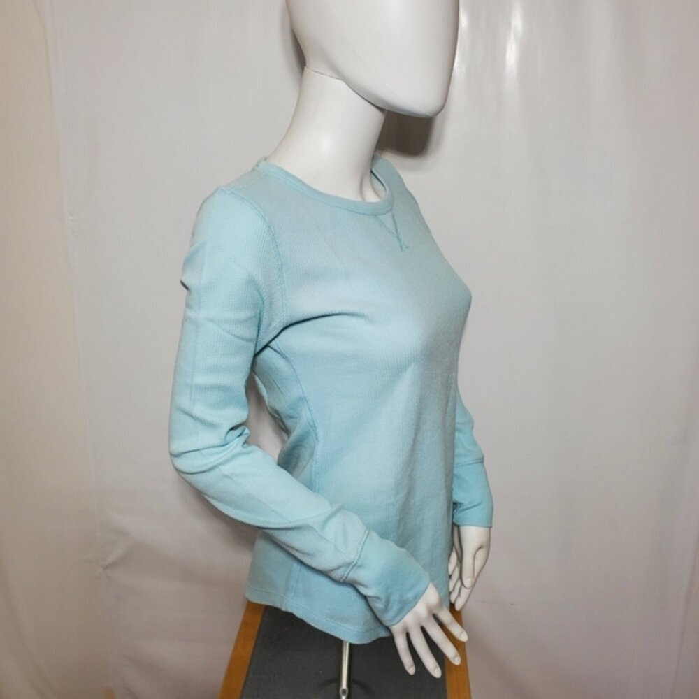 Gap Fit Womens Long Sleeve Tee XS Blue Lightweight Activewear Stretch Top - Picture 4 of 7